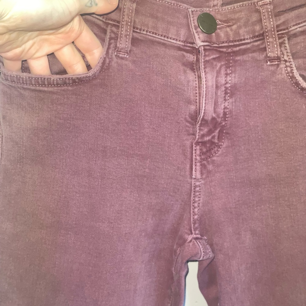 Current/Elliott Dusty Rose Mauve Denim Skinny Jeans Cute Luxury NWOT Summer - Picture 9 of 14